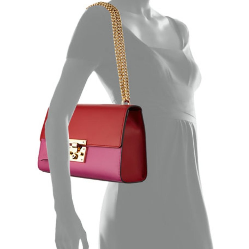 Gucci Padlock Leather Shoulder Bag in Pink - Picture 5 of 5